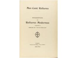 1888-1902. LIBRO: (ENCUADERNACIO). LA CROIX-LAVAL (VICOMTE DE): MES CENT RELIURES.... - Zonder Classificatie