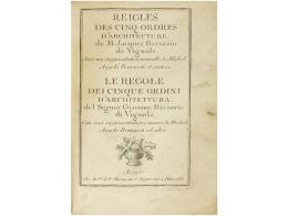 S.a. LIBRO: (ARTE). VIGNOLE, JAQUES BAROZZIO DE: REIGLES DES CINQ ORDRES... - Non Classés