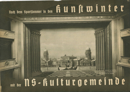 Nach Dem Sportsommer In Den Kunstwinter 1935/36 Mit Der NS-Kulturgemeinde - 16 Seiten Mit Vielen Abbildungen Aus Oper Sc - Theater & Dans