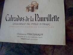 Ancienne Etiquette Neuve  De Calvados CALa Vauviillette  Maurice Theuriot  Proprietaire Recoltant à Vauville - Alcools & Spiritueux