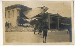 Real Photo Santa Barbara Earth Quake Buildings Damaged    Tremblement Terre - Santa Barbara