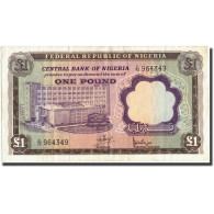 Billet, Nigéria, 1 Pound, Undated (1968), Undated (1968), KM:12a, TTB+ - Nigeria