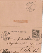 CTN48B - LIGNE T PAQ.FR.N°1 DU 16/4/1892 - Maritieme Post