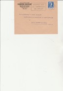 LETTRE  OBLITERATION FLAMME " CHAUFFEZ VOUS AU CARBOLUX DE BRUAY  CAD 1958 - Oblitérations Mécaniques (flammes)