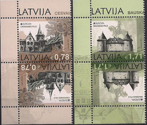 2017 Lettland Latvija  Mi.   **MNH     " Kastelen " - 2017