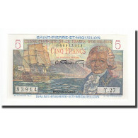 Billet, Saint-Pierre-et-Miquelon, 5 Francs, 1950, NEUF, KM:22 - Otros & Sin Clasificación