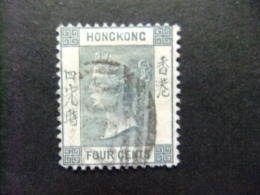 HONG KONG 1863 VICTORIA Yvert 9 º FU - Usati