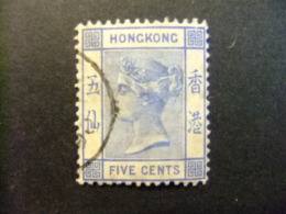 HONG KONG 1882 VICTORIA Yvert 37 º FU - Used Stamps