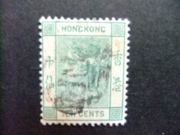 HONG KONG 1882 VICTORIA Yvert 40 º FU - Gebraucht