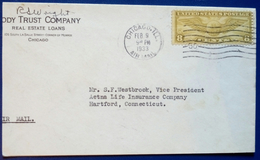 AIR MAIL-8 C-CHICAGO-CODY TRUST Co-USA-1933 - 1c. 1918-1940 Briefe U. Dokumente