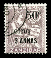 O N°66, 50c Et Cinq Sur 3 A S 30c. SUPERBE. R.R. (certificat)   Cote: 1600 Euros   Qualité: O - Used Stamps