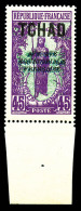 * N°30a, 45c Violet DOUBLE SURCHARGE, Bord De Feuille, TB   Cote: 350 Euros   Qualité: * - Unused Stamps