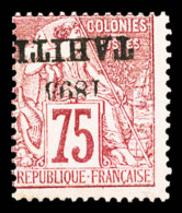 ** N°29b, 75c Rose: Surcharge Renversée, SUP (signé Calves/certificat)   Cote: 875 Euros  ... - Unused Stamps