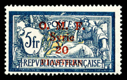 ** N°30, 20 Pi Sur 5 F, Surcharge Carmin, Frais, TTB (certificat)   Cote: 640 Euros   Qualité: ** - Unused Stamps