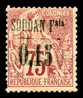 * N°1, 0,15 Sur 75c Rose, R.R.R, SUPERBE (signé Calves/Scheller/certificat)   Cote: 5000 Euros  ... - Unused Stamps