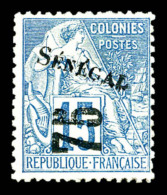 * N°6, 75 Sur 15c Bleu. TTB (signé Scheller/certificat)   Cote: 530 Euros   Qualité: * - Unused Stamps