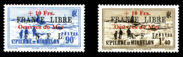 ** N°311A/B, Paire Surchargée 'Oeuvres De Mer', TTB (certificat)   Cote: 600 Euros   Qualité: ** - Unused Stamps