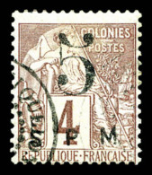 O N°4, 5 Sur 4c Lilas-brun Sur Gris, TB (certificat)   Cote: 400 Euros   Qualité: O - Unused Stamps