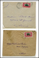 O N°80a/81b, Surcharge Noire Et Rouge Renversées Sur 2 Lettres Locale, TTB (certificat)   Cote: 540... - Used Stamps