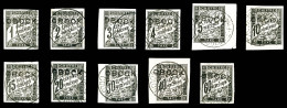 O N°5/15, Les 11 Valeurs SUP (certificat)   Cote: 537 Euros   Qualité: O - Used Stamps