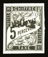 ** N°1a, 5c Noir Reimpression,, Fraîcheur Postale, SUP (certificat)     Qualité: ** - Unused Stamps