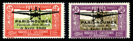* N°1/2, 40c Rouge Et Olive Et 50c Lilas Et Sépia, La Paire TB (certificat)   Cote: 1200 Euros  ... - Unused Stamps
