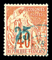 O N°6, 25c Sur 40c Rouge-orange, SUP (signé/certificats)   Cote: 1000 Euros   Qualité: O - Used Stamps