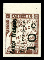 * N°11, 10c Sur 1f Marron, Haut De Feuille, Fraîcheur Postale, SUP (signé Scheller/Brun)   Cote:... - Ungebraucht