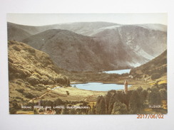Postcard Glendalough Co Wicklow Round Tower & Lakes By Valentine's My Ref B11256 - Wicklow