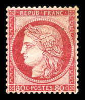 * N°57, 80c Rose. TB (signé/certificat)   Cote: 1200 Euros   Qualité: * - 1871-1875 Ceres