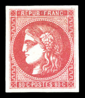 * N°49, 80c Rose. TB (signé/certificat)   Cote: 725 Euros   Qualité: * - 1870 Emisión De Bordeaux