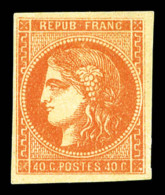 (*) N°48, 40c Orange, TB   Cote: 280 Euros   Qualité: (*) - 1870 Emisión De Bordeaux