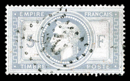 O N°33a, 5F Violet-gris, Centrage Exceptionnel, Très Jolie Pièce. SUPERBE (signé... - 1863-1870 Napoléon III Con Laureles