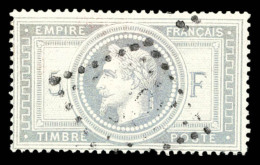 O N°33, 5F Violet-gris, TB (signé Calves/certificats)   Cote: 1100 Euros   Qualité: O - 1863-1870 Napoleon III Gelauwerd