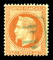 O N°31, 40c Lauré, Obl 'PP' Bleu De Volo. R.R. SUP (certificat)     Qualité: O - 1863-1870 Napoléon III Con Laureles