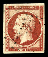 O N°18d, 1F Carmin, Impression De 1862 Avec Oblitération Apocryphe. TB (certificat Calves)   Cote: 2400... - 1853-1860 Napoléon III