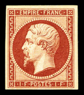 ** N°18d, 1F Carmin, Impression De 1862, Fraîcheur Postale, SUP (signé Scheller/certificat)    ... - 1853-1860 Napoléon III.