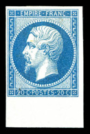 * N°14B, 20c Bleu Type II, Bdf. TTB (signé Margues/certificat)   Cote: 550 Euros   Qualité: * - 1853-1860 Napoléon III