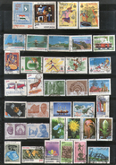 India 1982 Used Year Pack Of 36 Stamps Painting Railway Wildlife Games Flowers Telephone - Komplette Jahrgänge