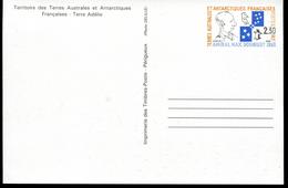 TAAF - ENTIER POSTAL - CP N° 1- NEUVE - LUXE - Postwaardestukken