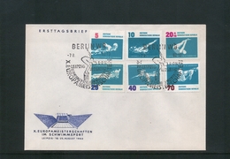 DDR 1962 Swimming Europa Championship FDC - Schwimmen