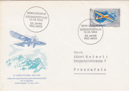 No F 46 Sur FDC Bern-Locarno Gendenkpostflug 13.VII.1963 - 25 Jahre Pro Aero - Sonstige & Ohne Zuordnung