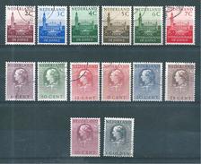 Pays Bas,    Timbres De Services De 1951/58  N°26 A 39  Complet  Oblitérés - Dienstzegels