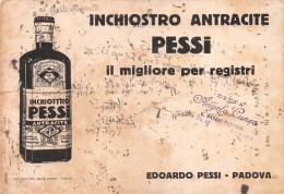 06818 "INCHIOSTRO ANTRACITE PESSI  - EDOARDO PESSI - PADOVA" CARTA ASSORB. ORIGINALE - Papierwaren