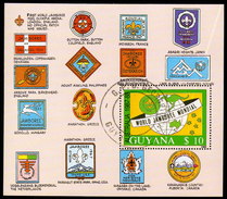 GUYANA 1989 - Pfadfindertreffen, Scouts - Block 40 - Gebraucht