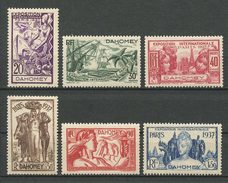 DAHOMEY 1937 N° 103/108 ** Neufs MNH TTB Cote 18.85 € Exposition Internationale Paris Avions Bateaux EIFFEL - Unused Stamps