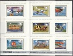 Cambogia-kmere 1974, 100th UPU, Ship, Planes, Baloon, Train, Carriage, 9BF IMPERFORATED - UPU (Wereldpostunie)