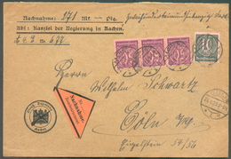 NACHNAME BRIEF (remboursement) From AACHEN 24-4-1923 To Cöln - 11968 - Briefe U. Dokumente