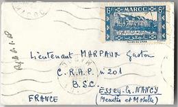 Maroc Lettre Par Avion Du 06 Janvier 1948 - Briefe U. Dokumente