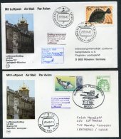 1984 Russia Germany Lufthansa First Flights (2) Leningrad / Munich - Lettres & Documents